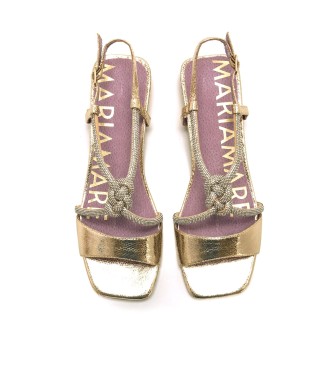Mariamare Gold Casit sandals