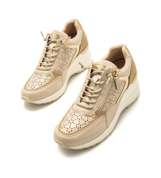 Mariamare Sneakers 68489 beige -Altezza zeppa 6cm-