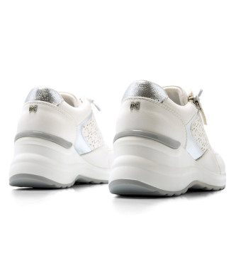 Mariamare Sneakers 68489 bianche-altezza zeppa 6cm-