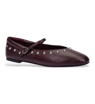 Martinelli Ballerine in pelle Lariana color bordeaux