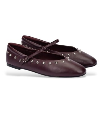 Martinelli Ballerine in pelle Lariana color bordeaux