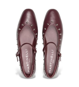 Martinelli Ballerine in pelle Lariana color bordeaux