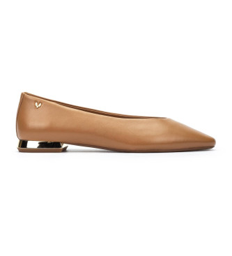 Martinelli Brown Vescia Leather Ballerinas