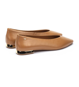 Martinelli Brown Vescia Leather Ballerinas