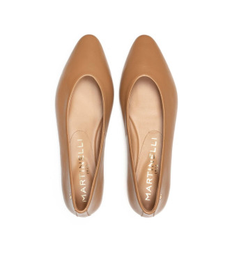 Martinelli Brown Vescia Leather Ballerinas