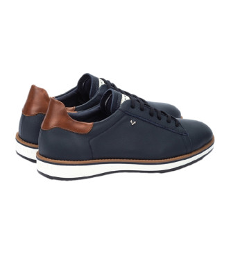 Martinelli Brody 1530 Navy leather trainers