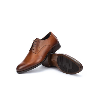 Martinelli Sapatos Empire em pele castanha 