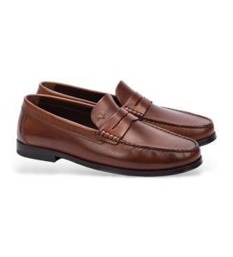 Martinelli Forthill 1623 Mocassins en cuir marron