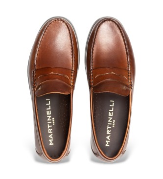 Martinelli Forthill 1623 Mocassins en cuir marron