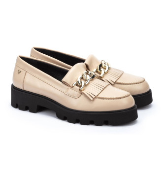 Martinelli Austin nude leather loafers