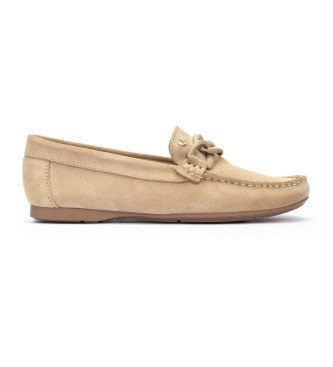 Martinelli Beige Leyre Leather Moccasins