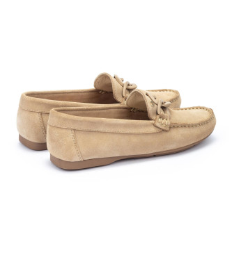 Martinelli Beige Leyre Leather Moccasins