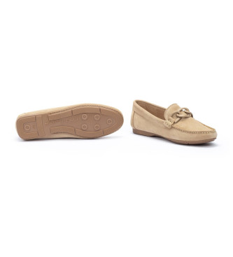 Martinelli Beige Leyre Leren Mocassins