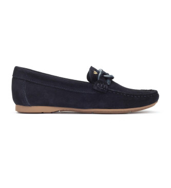 Martinelli Navy Leyre Leather Moccasins