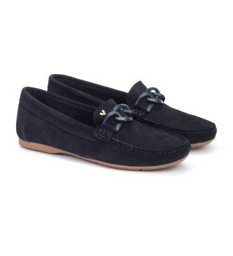 Martinelli Navy Leyre Leren Mocassins