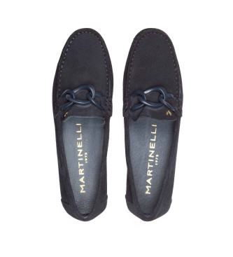 Martinelli Navy Leyre Leren Mocassins