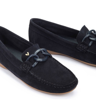 Martinelli Navy Leyre Leather Moccasins