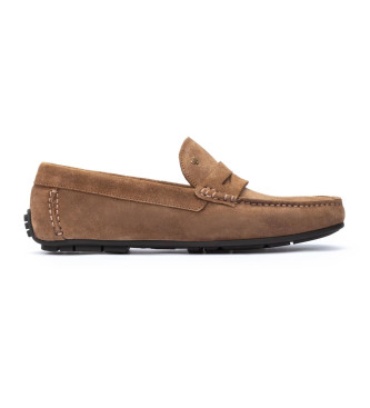 Martinelli Brown Pacific Leather Moccasins