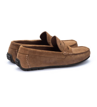 Martinelli Brown Pacific Leather Moccasins