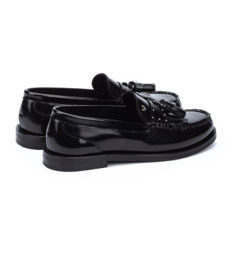 Martinelli Mocassins en cuir Settala 1734 noir