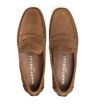 Martinelli Pacific 1411 brown leather loafers