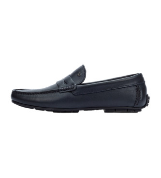 Martinelli Pacific 1411 Navy Leather Moccasins