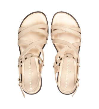 Martinelli Beige Mazzini Ledersandalen