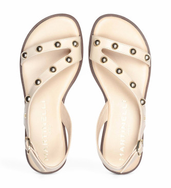 Martinelli Beige Mazzini Leather Sandals