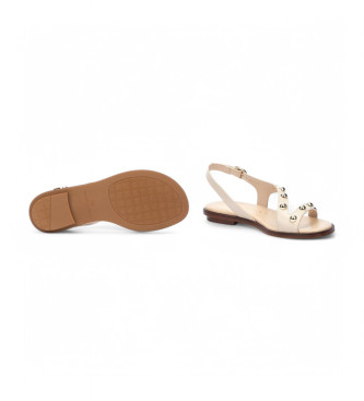 Martinelli Beige Mazzini Ledersandalen