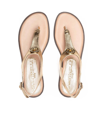 Martinelli Gouden Mazzini Leren Sandalen