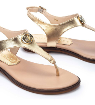 Martinelli Gouden Mazzini Leren Sandalen