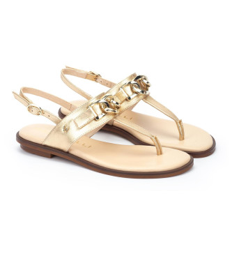 Martinelli Gouden Mazzini Leren Sandalen