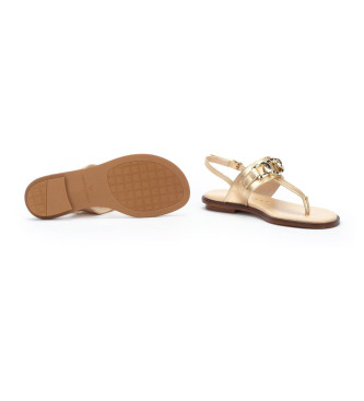 Martinelli Golden Mazzini Leather Sandals