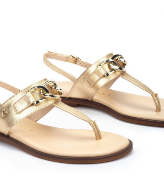 Martinelli Golden Mazzini Leather Sandals