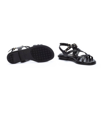 Martinelli Mazzini Leder Sandalen schwarz