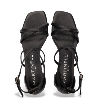 Martinelli Sandalias de Piel Vettabbia negro
