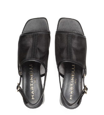 Martinelli Sandales en cuir Vettabbia noir
