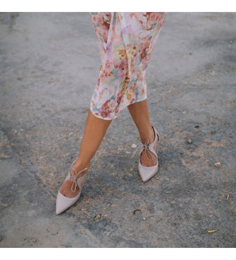 Martinelli Skórzane buty Thelma w kolorze nude - Wysokość obcasa 8,5 cm