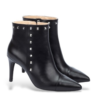 Martinelli Thelma 1489 Leather Ankle Booties preto