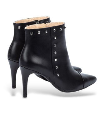 Martinelli Thelma 1489 Leather Ankle Booties preto