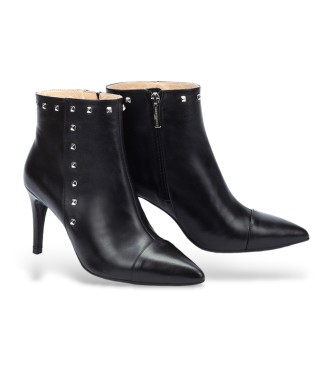 Martinelli Thelma 1489 Leather Ankle Booties black