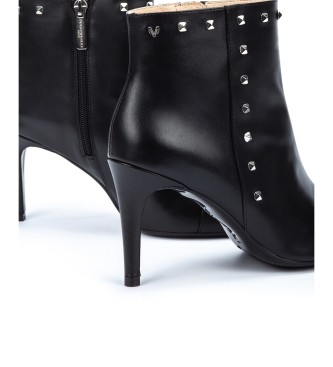 Martinelli Thelma 1489 Leather Ankle Booties preto