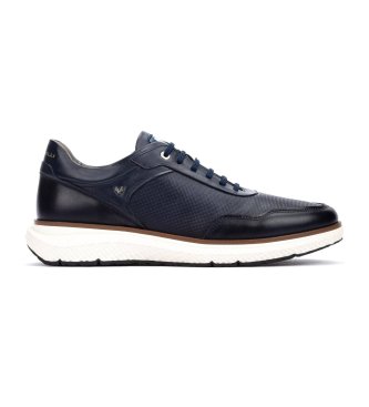 Martinelli Sneakers Canterbury in pelle blu navy