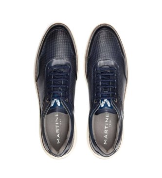 Martinelli Sneakers Canterbury in pelle blu navy