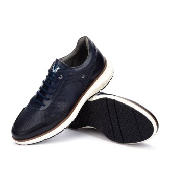 Martinelli Sneakers Canterbury in pelle blu navy