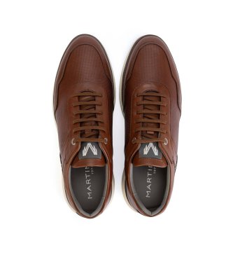 Martinelli Sneakers Canterbury in pelle marrone