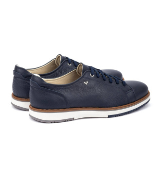 Martinelli Sneakers Fulton in pelle blu navy