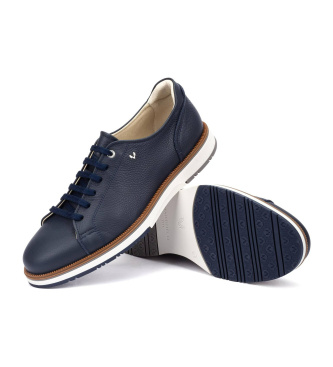 Martinelli Sneakers Fulton in pelle blu navy