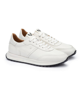 Martinelli Hanbury lder-sneakers hvid