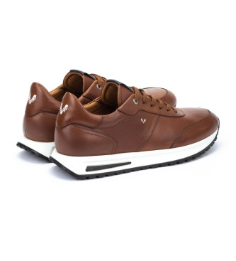 Martinelli Hanbury bruna sneakers i lder